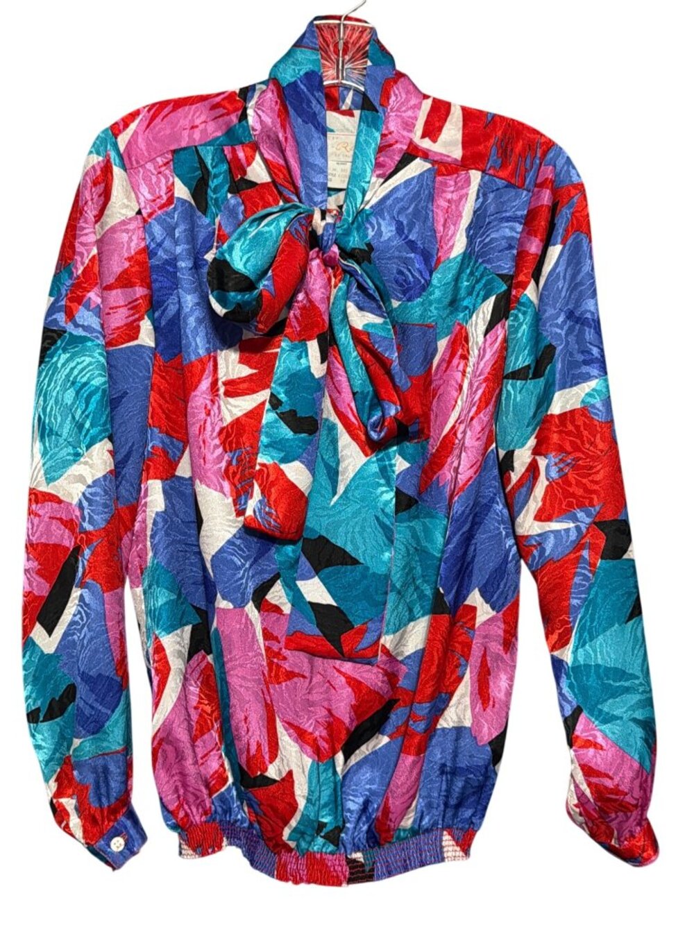 Vintage 80s Floral Print Blouse